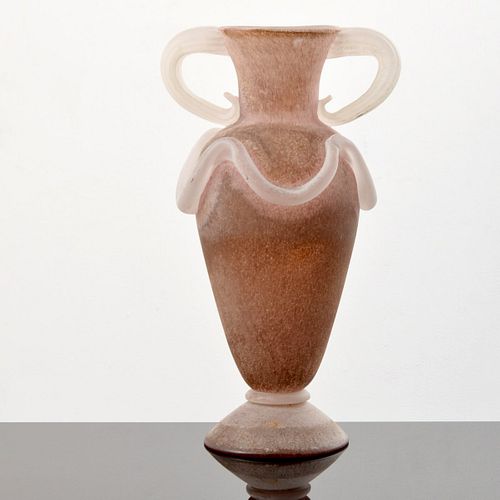 Large Luigi Mellara "Corroso" Vase / Vessel, Murano