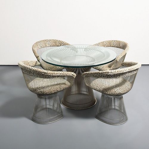 Warren Platner Dining Table & 4 Chairs