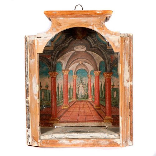 Classical Style Painted Niche.