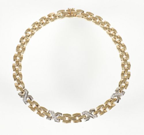 Italian 14KT Diamond Necklace