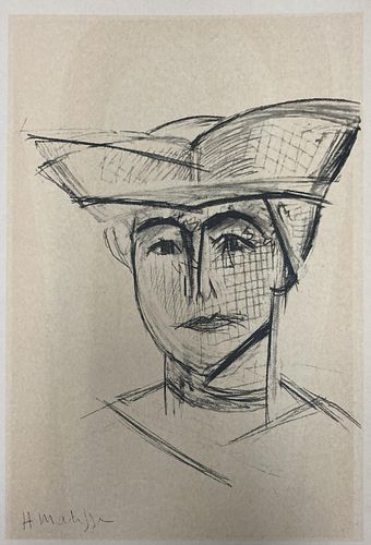 Henri Matisse (After) - Portrait 15 (Double Sided Single Sheet)