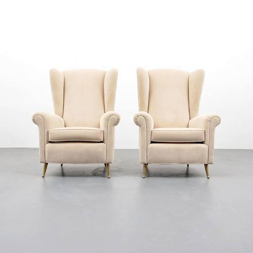 Pair of Lounge Chairs Attributed to Paolo Buffa