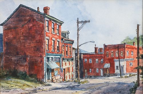 Cynthia Cooley Herron Avenue 1989 Ink and Watercolor 