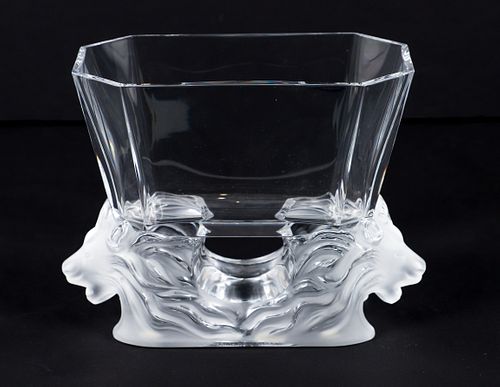 Lalique Crystal Venise Vase