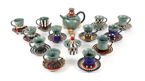 Modern highly glazed Tea Set 