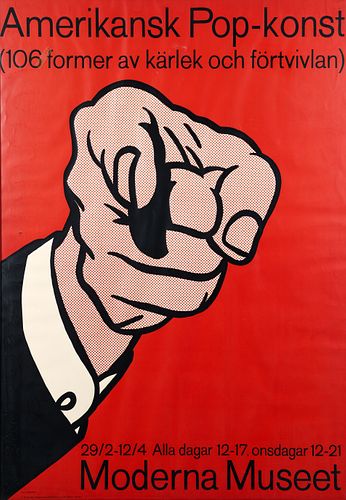 Roy Lichtenstein 1964 Amerikansk Pop-Konst poster
