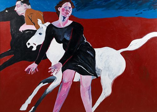 Constance Merriman High Horse 1986 Oil on Canvas