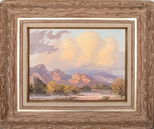 Bill Freeman "Lone Mountain" Oil on Canvas