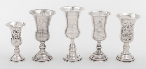 British and European Silver Kiddush Cups, 5