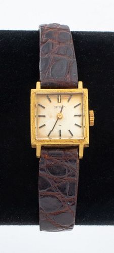 Vintage Seiko 14K Yellow Gold Watch