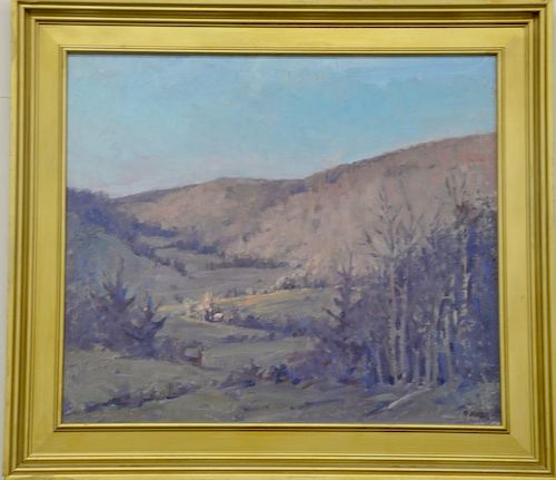 Gary Fifer (1955) oil on canvas Sunlite Valley, signed lower right: G. Fifer, 24" x 28".