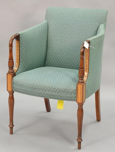 Southwood Sheraton style armchair with inlay.