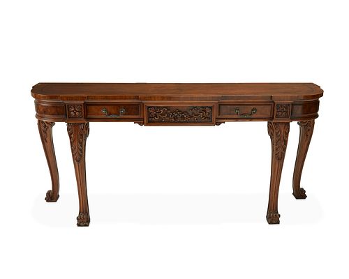 A Karges demi-lune console table