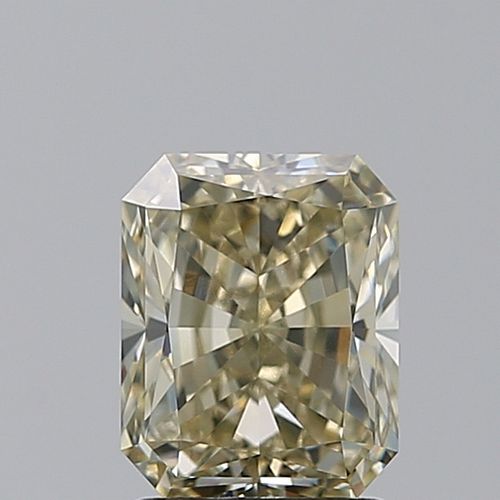 2.01 ct, Natural Fancy Light Brownish Greenish Yellow Even Color, VS2, Radiant cut Diamond (GIA Graded), Appraised Value: $18,800 