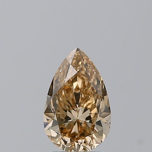2.01 ct, Natural Fancy Brownish Orangy Yellow Even Color, VS2, Pear cut Diamond (GIA Graded), Appraised Value: $22,300 