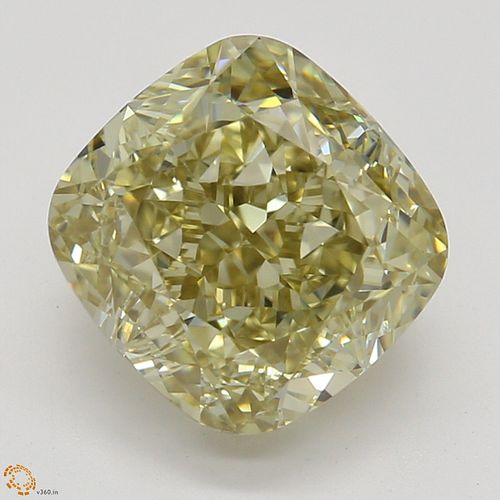 2.03 ct, Natural Fancy Brownish Yellow Even Color, VS1, Cushion cut Diamond (GIA Graded), Appraised Value: $17,400 