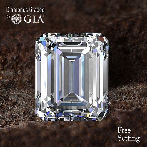 2.51 ct, F/VS2, Emerald cut GIA Graded Diamond. Appraised Value: $87,500 