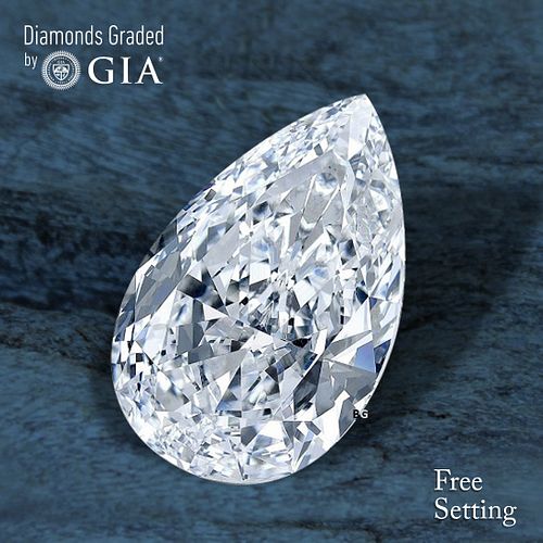 3.01 ct, H/VVS1, Pear cut GIA Graded Diamond. Appraised Value: $155,700 