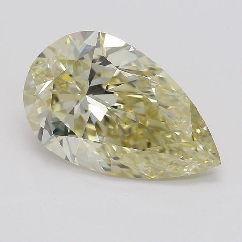2.01 ct, Natural Fancy Light Brownish Yellow Even Color, VVS2, Pear cut Diamond (GIA Graded), Appraised Value: $27,400 