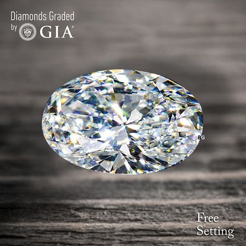 3.55 ct, H/VVS1, Oval cut GIA Graded Diamond. Appraised Value: $183,700 