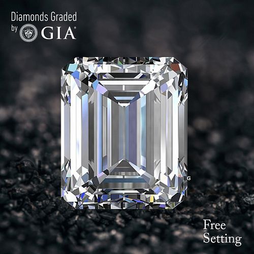 3.50 ct, F/VS1, Emerald cut GIA Graded Diamond. Appraised Value: $196,800 