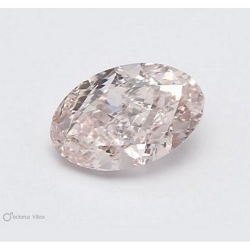 1.02 ct, Fancy Light Orangy Pink Color, VS2, Oval cut Diamond (GIA Graded), Appraised Value: $260,100 
