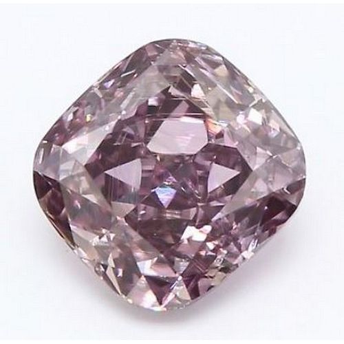 1.01 ct, Fancy Deep Grayish Pink-Purple Color, SI2, Cushion cut Diamond (GIA Graded), Appraised Value: $276,200 