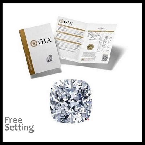 NO-RESERVE LOT: 2.00 ct, F/VS1, Cushion cut GIA Graded Diamond. Appraised Value: $76,500 