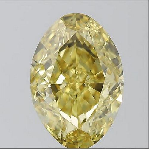 4.01 ct, Fancy Deep Yellow Color, VS1, Oval cut Diamond (GIA Graded), Appraised Value: $166,200 