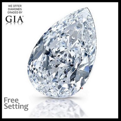 NO-RESERVE LOT: 2.01 ct, I/VS1, Pear cut GIA Graded Diamond. Appraised Value: $46,500 