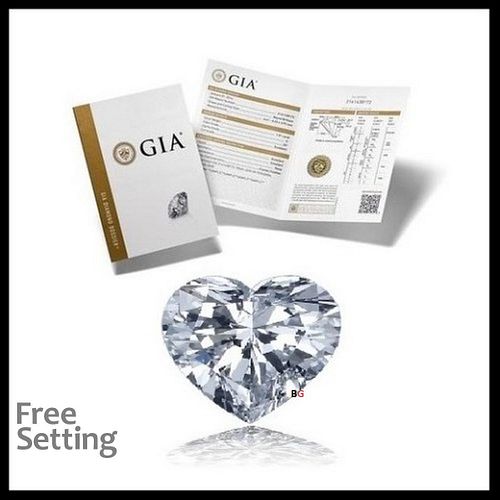 NO-RESERVE LOT: 2.01 ct, E/VS1, Heart cut GIA Graded Diamond. Appraised Value: $81,400 