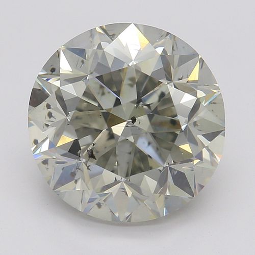 3.01 ct, Natural Light Gray Color, SI2, Round cut Diamond (GIA Graded), Appraised Value: $36,400 