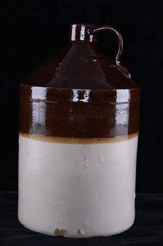 1 Gal. Stoneware Glazed Bottled Crock c. 1920's