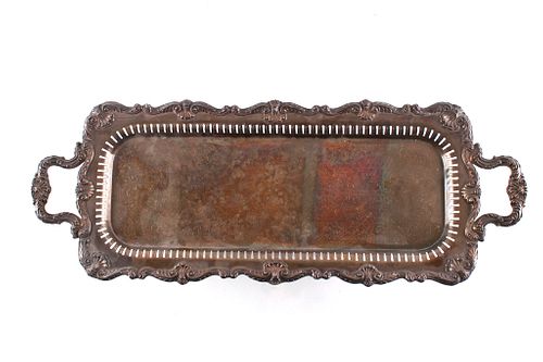 English Silver Mfg Co Footed Serving Tray
