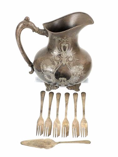 Meriden Brittania Co. Victorian Pitcher And More
