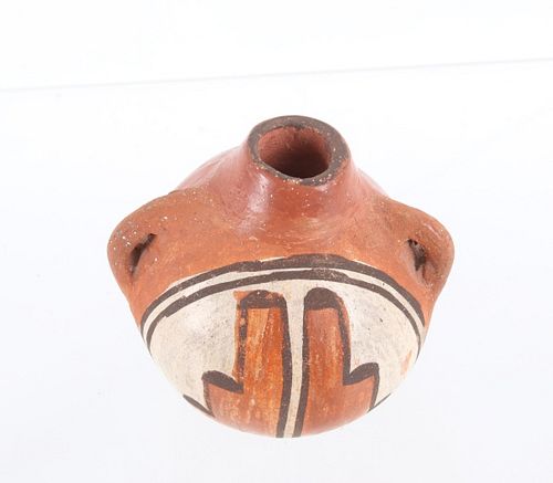 Acoma Pueblo Polychrome Miniature Seed Pot