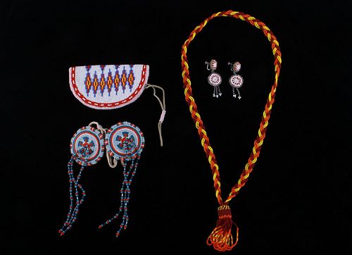 Plains Indian Beaded Accessories C. Early 1900's