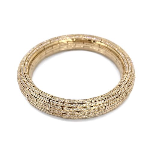 NIRAV MODI Stretchable 18kt Rose Gold & 6ct Diamonds Bracelet