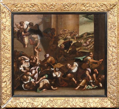 MASSACRE OF THE INNOCENTS OIL PAINTING