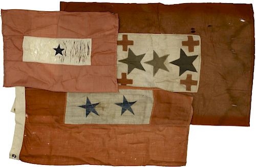 Mother Flags Sons in Service Flags, One, Two, and Three Star Examples