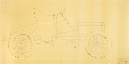 (ENGINEERING) BUICK MOTOR COMPANY. A group of blueprints for early Buick automobiles.