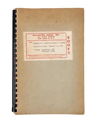 * CLARKE, ARTHUR C. Expedition to Earth. New York, 1953. Proof copy.