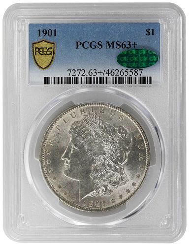 1901 $1 Morgan Dollar  PCGS MS63+ CAC