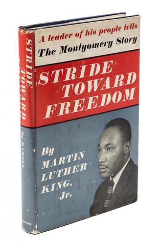 (AFRICAN-AMERICANA) KING JR., MARTIN LUTHER. Stride Toward Freedom: The Montgomery Story. New York, 1958. Later printing. Signed