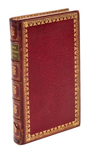 (CARICATURE) CRUIKSHANK, GEORGE. George Cruikshank's Omnibus. London, 1842. First edition. Bound by Bayntun.