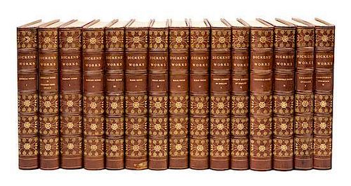 DICKENS, CHARLES. The Works. London, 1881-1882. Extra-illustrated de luxe, limited to 10 sets. 60 vols.