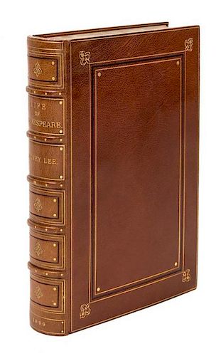 (SHAKESPEARE, WILLIAM) LEE, SIDNEY. The Life of William Shakespeare. London, 1899. Limited edition.