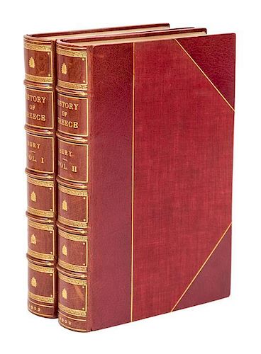 (FINE BINDING) BURY, J. B. A History of Greece. London, 1902. 2 vols.