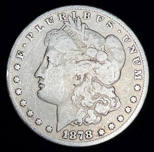 1878 7TF Reverse 1878 Morgan Silver Dollar VF