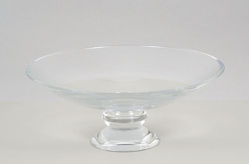 Baccarat Vega Crystal Pedestal Bowl.